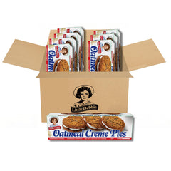 Little Debbie Oatmeal Creme Pies boxes for convenient family snacking.