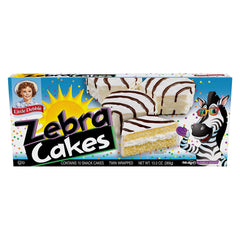 Little Debbie Swiss Rolls box: chocolate sponge with creamy filling.