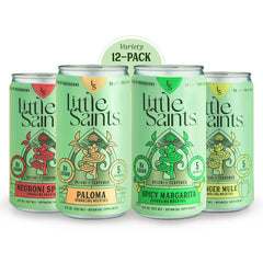 Little Saints Ginger Mule bottle with zero sugar for a refreshing non-alcoholic gathering