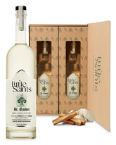 Little Saints St. Ember bottle front, zero proof spirit for creative non-alcoholic cocktails.