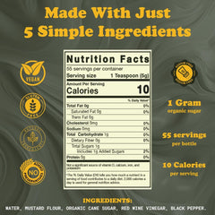Little Zing Danish Mustard pour texture ideal for dressings and sauces.