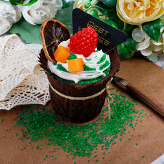 LittleStar Green Sanding Sugar on cupcakes creates a bright, professional decoration