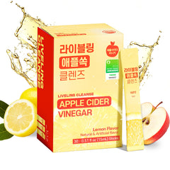 Liveling Apple Cider Vinegar Stick lemon packaging supports convenient daily digestive routine