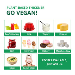 Living Jin Agar Agar Powder supports vegan gelling methods