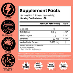 LivMatte Yerba Mate powder hot or cold serving shown for versatile use.