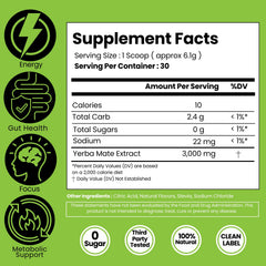 LivMatte Yerba Mate powder being dispersed for quick on-the-go energy.