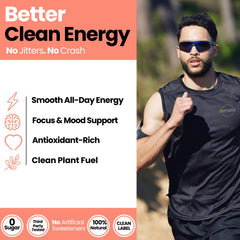 LivMatte yerba mate powder with scoop for quick energy on the go.