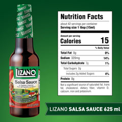 Closeup of Lizano sauce ingredients for fresh, natural taste.