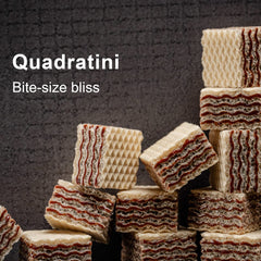 Loacker Quadratini tiramisu snack plate, ideal for a refined coffee break.
