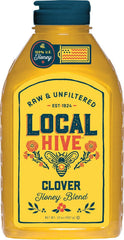 Local Hive Clover Honey bottle, 32 oz, showcasing pure clover sweetness.