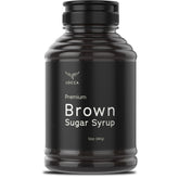 Locca Brown Sugar Syrup bottle pouring for bubble tea flavor boost