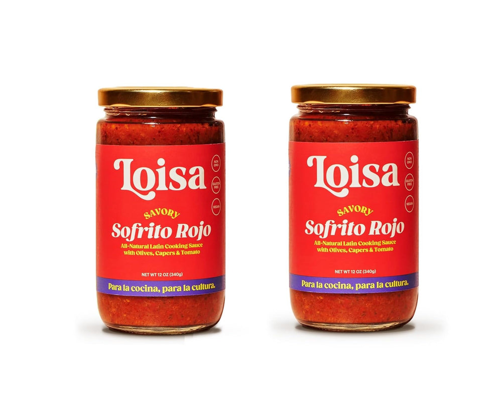 Loisa Sofrito Rojo two-pack bottles ready to flavor Latin classics.