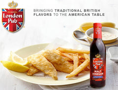 London Pub Malt Vinegar on roasted potatoes delivers crisp tang and richness.