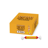 Long Boy Coconut Caramels wrapped for convenient snacking and sharing.