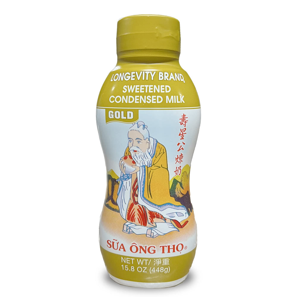 Longevity condensed milk squeeze bottle pours a silky sweetness for coffee and desserts.
