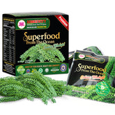 Longevity Sea Grapes twin-pack display, convenient two 1.4 oz portions for on-the-go snacking.