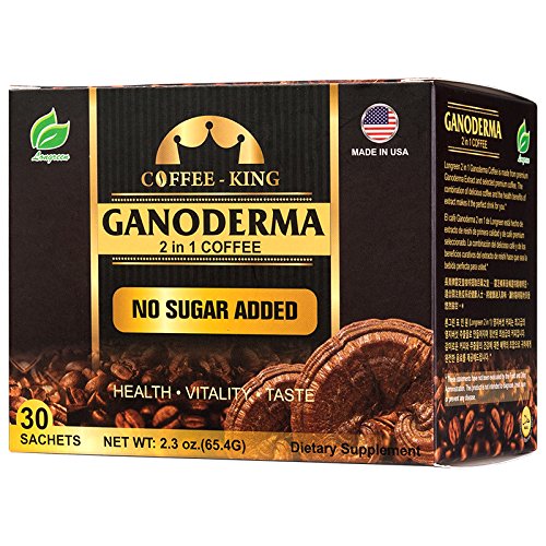 Longreen Ganoderma Coffee pack-front shows convenient instant sachets