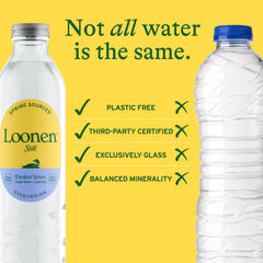Loonen mineral-balanced water with calcium and magnesium for everyday refreshment.