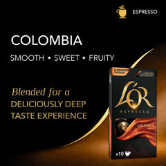 L'OR aluminum capsule close-up highlighting freshness and single-serve convenience.