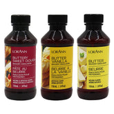 LorAnn Bakery Emulsions Buttery Sweet Dough bottle pour for bake-stable flavor.