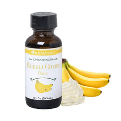 LorAnn Banana Cream Flavor being poured for frosting and desserts.