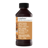 LorAnn Brown Butter Emulsion bottle front view enhances cookies and breads with warm buttery notes.