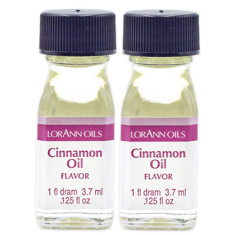 LorAnn Cinnamon Oil bottle visual, bold cinnamon flavor for candy making.