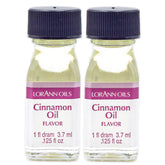 LorAnn Cinnamon Oil bottle visual, bold cinnamon flavor for candy making.