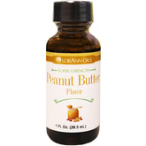 LorAnn Oils peanut butter flavoring bottle pour for hard candy and baking.