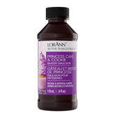 LorAnn Oils Princess Cake and Cookie Emulsion bottle delivers bakery-grade flavor for cookies and cakes.