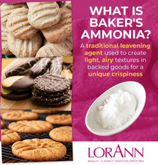 LorAnn Oils Bakers Ammonia used with wooden molds for airy Springerle textures.