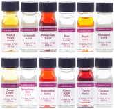 LorAnn Oils 12-flavor lineup in 1 dram bottles for baking and beverages.
