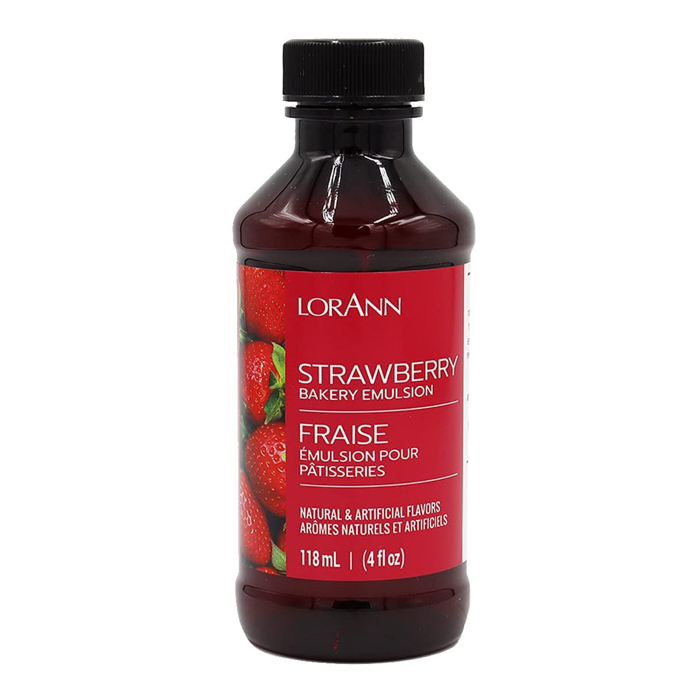 LorAnn Oils Strawberry Bakery Emulsion bottle for consistent strawberry flavor in baking