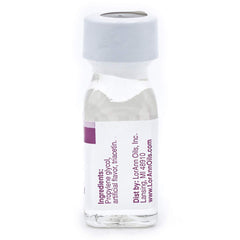 LorAnn Oils super strength bottle label closeup showing 3-4x stronger flavor