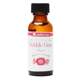 LorAnn Oils Super Strength bubble gum bottle pour for bold candy flavor in home recipes.