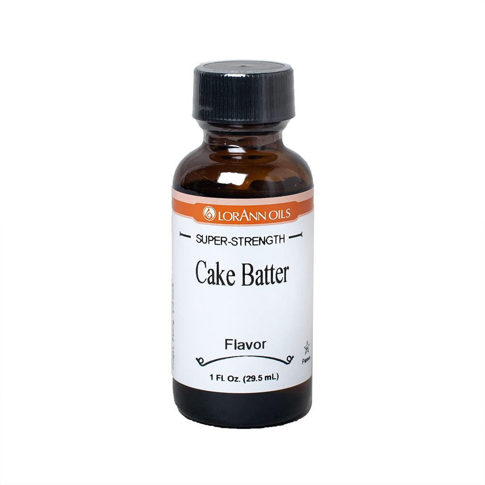 LorAnn Oils super-strength flavoring bottle with cake-batter focus for rich baking aroma