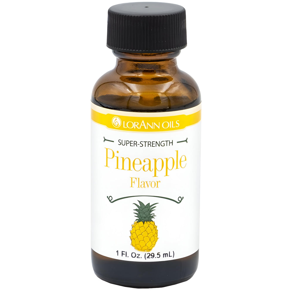 LorAnn Oils pineapple bottle displaying bold flavor for candies and baking