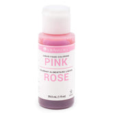 LorAnn Pink Liquid Color bottle for vibrant pink hues in cakes, frostings, and candies.