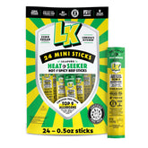Lorissa's Kitchen Heat Seeker jalapeno mini beef sticks pack, perfect for on-the-go.