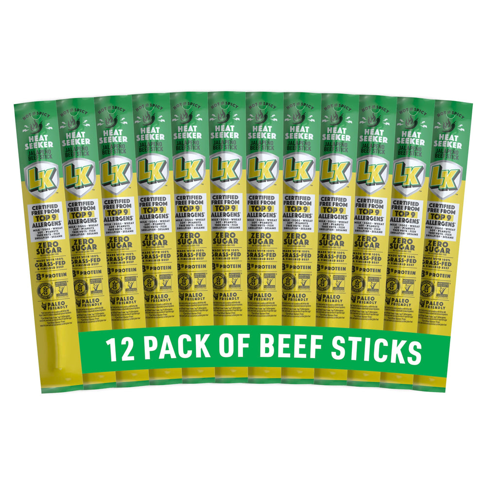 Lorissa's Kitchen jalapeño beef jerky pack shot highlighting bold flavor and grab-and-go convenience.