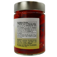 L'Oro Del Sud peppers in oil close-up shows vibrant color and aroma