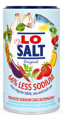 LoSalt Original bottle for reduced-sodium salt in everyday cooking.
