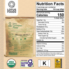 Lotus Foods Forbidden Rice stir-fry meal in progress with veggies