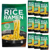 Lotus Foods Jade Pearl Rice Ramen packaging showcasing gluten-free noodles for a versatile pantry staple