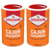 Louisiana Fish Fry Cajun Seasoning bottle pour adds bold flavor to any dish