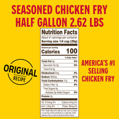 Louisiana Fish Fry Chicken Fry Batter crisp coating close-up with golden texture