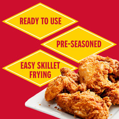 Louisiana Fish Fry Chicken Fry Batter wings ready with Cajun flavor
