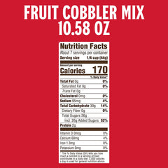 Cobbler Mix dry batter in mixing bowl for easy prep