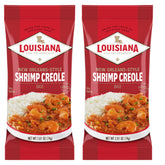 Louisiana Fish Fry Shrimp Creole Base bottle displaying authentic Cajun seasoning for quick meals