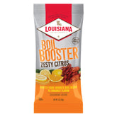 Louisiana Fish Fry Zesty Citrus Boil Booster bottle ready to flavor seafood boils.